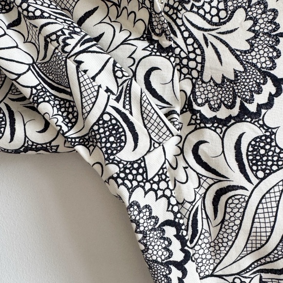 MAXMARA • Ginepro Printed Cigarette Trousers in Cream/Black - Picture 8 of 15